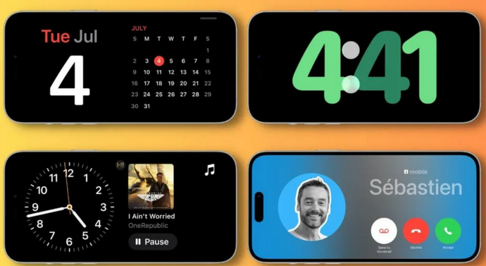 天峨苹果手机维修分享iOS17横屏充电待机显示有什么好处 