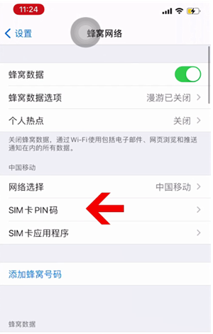 天峨苹果14维修网分享如何给iPhone14的SIM卡设置密码 