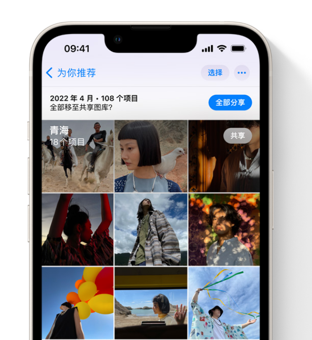 天峨苹果维修网点分享在 iPhone 上使用共享图库 