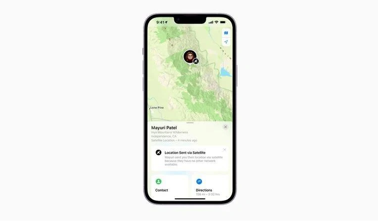 天峨苹果14维修分享iPhone14系列中 FindMy功能通过卫星分享位置方法教程 